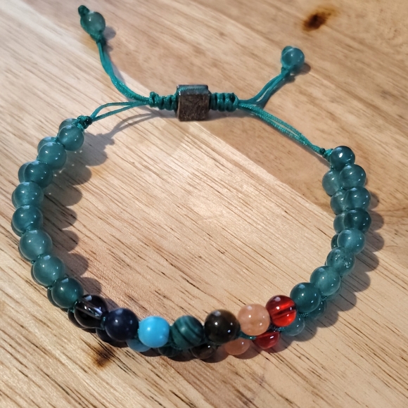 Handmade Boho Gemstone Bracelet โ Balance & Energy Healing Jewelry---๐ - Picture 5 of 5